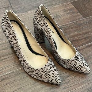 Gianni‎ Bini Kaislie Suede Cheetah Print Block Heel- Sz 6.5